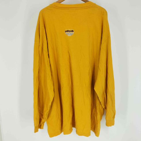 ペレペレ pelle pelle 90-00S ARRANGED AND CONDUCTED BY MARC BUCHANAN 両面 ロゴ プリント L/S クルーネック Tシャツ ビッグサイズ メンズ 3XL