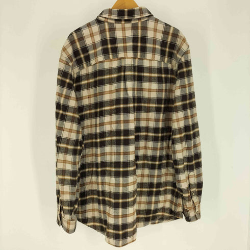ギャップ Gap 24AW INTL LS LOGO F マドラスチェック L/S フランネル シャツ メンズ import:XL