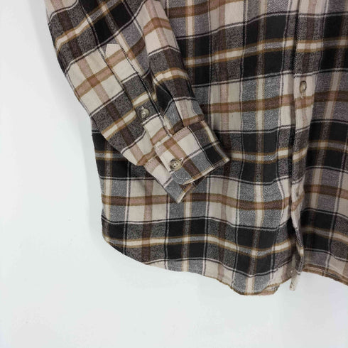 ギャップ Gap 24AW INTL LS LOGO F マドラスチェック L/S フランネル シャツ メンズ import:XL