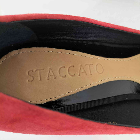 スタッカート STACCATO 羊革 スエードパンプス レディース JPN:23.5