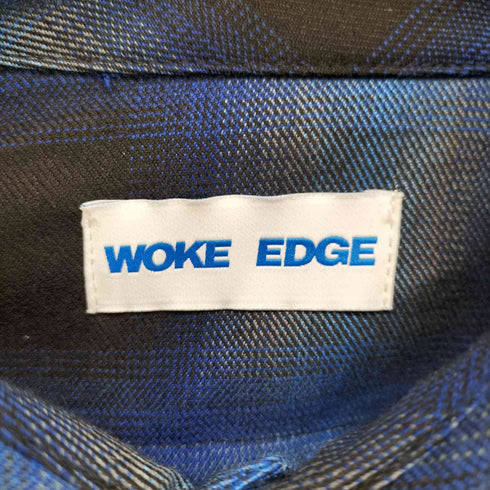 WOKE EDGE Ombre Shadow Check Shirt メンズ JPN:M