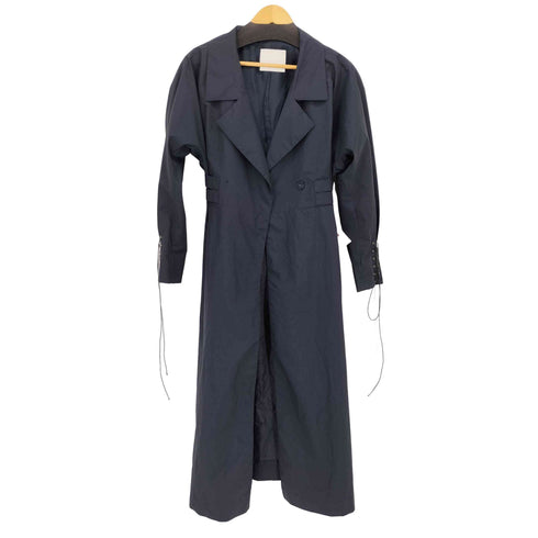 マメクロゴウチ Mame Kurogouchi 17SS 袖レースアップ トレンチコート レディース JPN:2