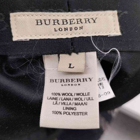 バーバリーロンドン BURBERRY LONDON チェック柄 キャスケット レディース L