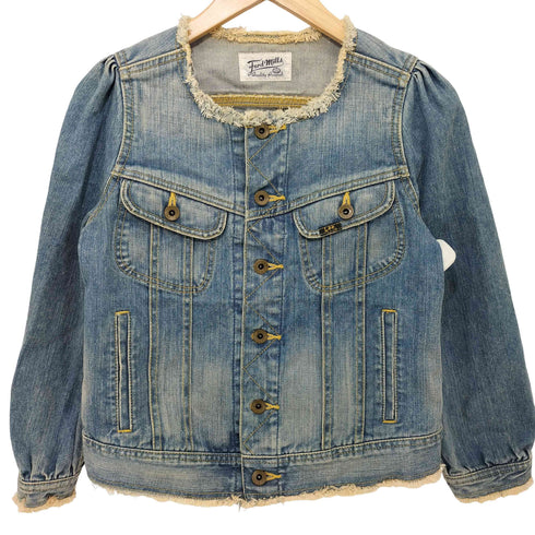 リー Lee Ford mills ノーカラーデニムジャケット レディース JPN:L