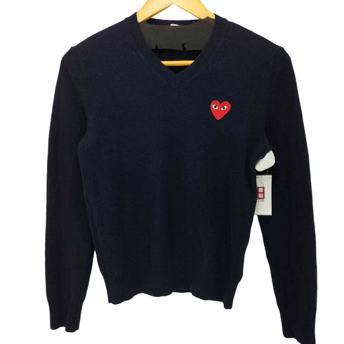 プレイコムデギャルソン PLAY COMME des GARCONS Vネックニット レディース JPN:S