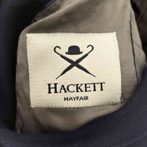 ハケットロンドン hackett london 13AW 裏地 千鳥格子 ストライプ 切替 ウール 2B テーラード ジャケット メンズ 40R 50R