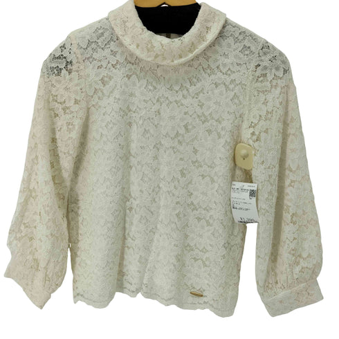 ブルーレーベルクレストブリッジ BLUE LABEL CRESTBRIDGE L/S シアーレーストップス レディース JPN:38