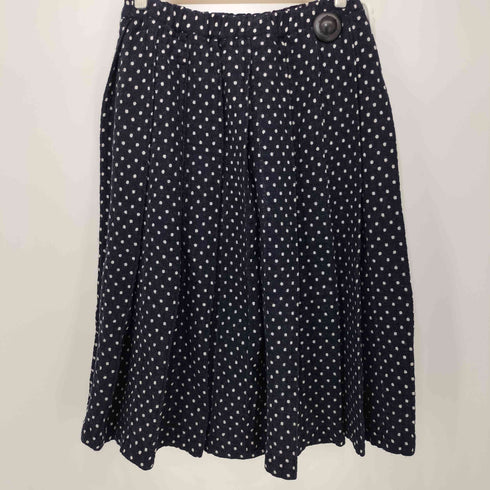 コムデギャルソンコムデギャルソン COMME des GARCONS COMME des GARCONS 2007AW ドット柄 ボックスプリーツ ウールスカート レディース JPN:M