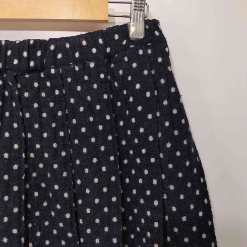 コムデギャルソンコムデギャルソン COMME des GARCONS COMME des GARCONS 2007AW ドット柄 ボックスプリーツ ウールスカート レディース JPN:M