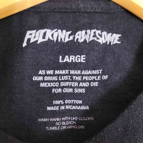 ファッキンオーサム FUCKING AWESOME ロゴ刺繍 Tシャツ メンズ JPN:L