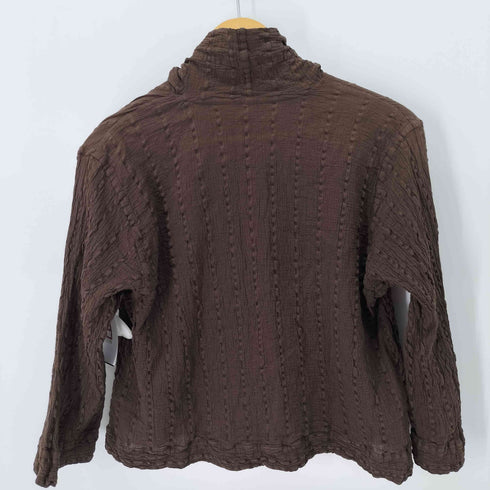 ミー イッセイミヤケ me ISSEY MIYAKE L/S シワ加工ハイネックブラウス レディース
