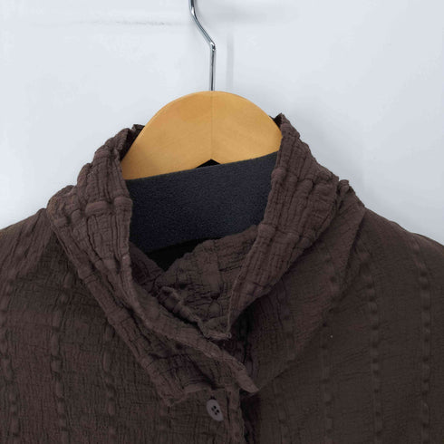 ミー イッセイミヤケ me ISSEY MIYAKE L/S シワ加工ハイネックブラウス レディース