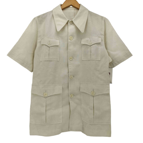 MOYGASHEL リネンハーフスリーブカバーオール メンズ import:L