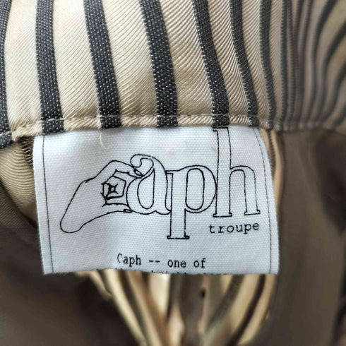カーフ Caph ストライプ ベルテッドパンツ レディース F