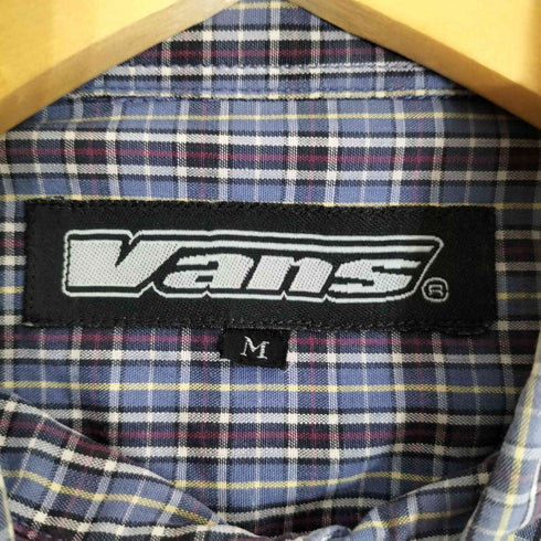 バンズ VANS 90s ロゴ刺繍 ポケット チェックシャツ メンズ import:M