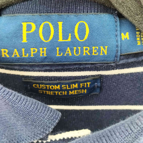ポロラルフローレン POLO RALPH LAUREN スモールポニー刺繍 S/S ボーダー ポロシャツ メンズ JPN:M