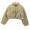 ザラ ZARA CROPPED FAUX SHEARLING PUFFER JACKET クロップドフェイクボアキルティングジャケット レディース import:S