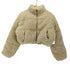 ザラ ZARA CROPPED FAUX SHEARLING PUFFER JACKET クロップドフェイクボアキルティングジャケット レディース import:S