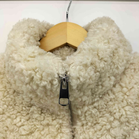 ザラ ZARA CROPPED FAUX SHEARLING PUFFER JACKET クロップドフェイクボアキルティングジャケット レディース import:S