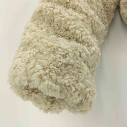 ザラ ZARA CROPPED FAUX SHEARLING PUFFER JACKET クロップドフェイクボアキルティングジャケット レディース import:S