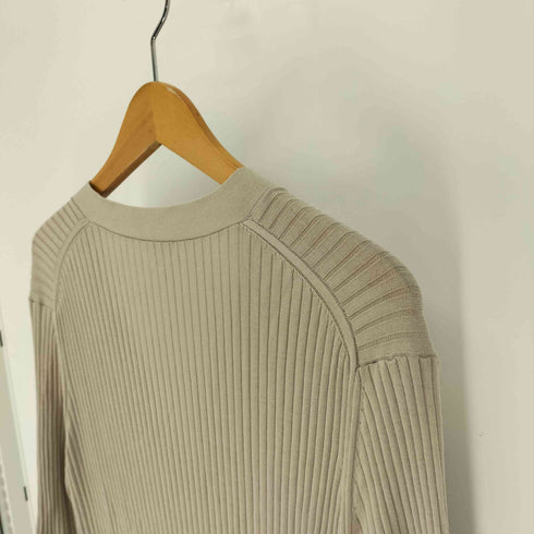 ドレステリア DRESSTERIOR コットン レーヨン リブ ニット Vネック ワンピース レディース JPN:38