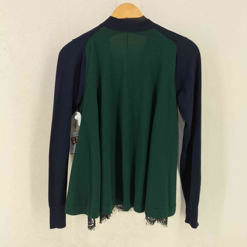 サカイ Sacai 20AW レースドッキングウールカーディガン レディース JPN:2