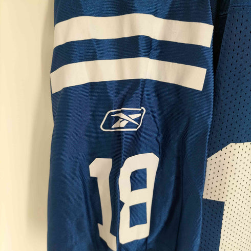 リーボック Reebok NFL ナンバリング18 アメリカンフットボール ゲームシャツ メンズ import:L
