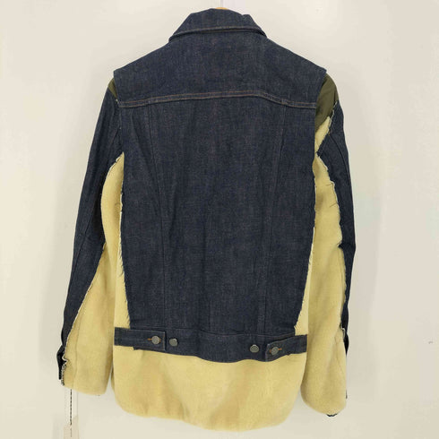 サカイ Sacai 20AW FAUX SHEARING PUFFER JACKET デニムジャケット メンズ JPN:1