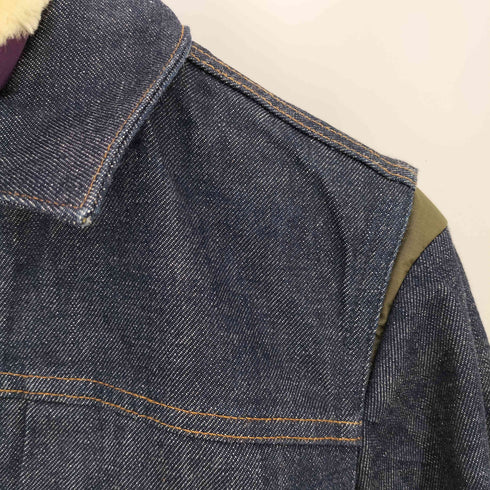 サカイ Sacai 20AW FAUX SHEARING PUFFER JACKET デニムジャケット メンズ JPN:1