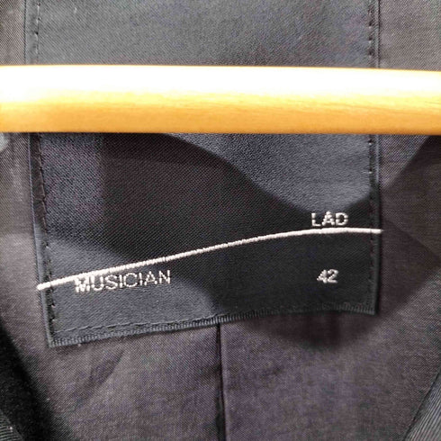 ラッドミュージシャン LAD MUSICIAN 比翼ノーカラージャケット メンズ UK:42