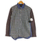 コムデギャルソンオムドゥ COMME des GARCONS HOMME DEUX 16aw テールカット クレイジーパターン切替 チェックシャツ メンズ M