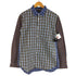 コムデギャルソンオムドゥ COMME des GARCONS HOMME DEUX 16aw テールカット クレイジーパターン切替 チェックシャツ メンズ M
