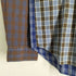 コムデギャルソンオムドゥ COMME des GARCONS HOMME DEUX 16aw テールカット クレイジーパターン切替 チェックシャツ メンズ M