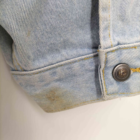 GOULDS PUMPS 企業 刺繍 ロゴ 4ポケット 4th型 デニムジャケット メンズ import:XL