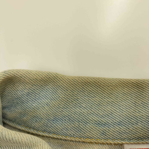 GOULDS PUMPS 企業 刺繍 ロゴ 4ポケット 4th型 デニムジャケット メンズ import:XL