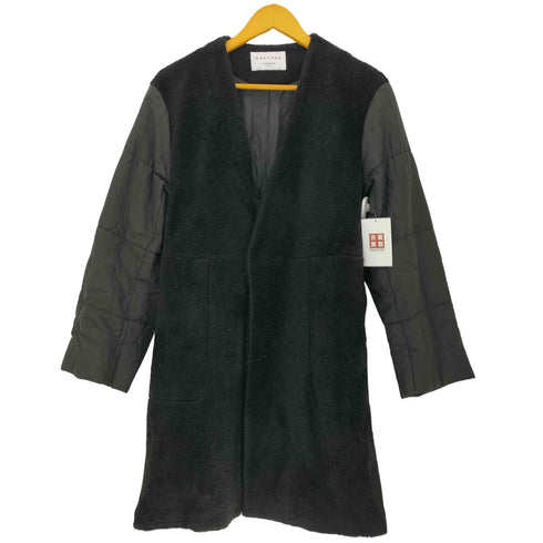 マカフィー MACPHEE 22AW ポリエステルコットンプードル ノーカラーコート レディース 36