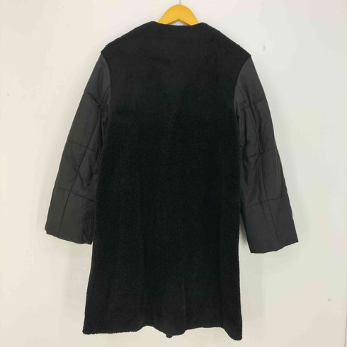 マカフィー MACPHEE 22AW ポリエステルコットンプードル ノーカラーコート レディース 36