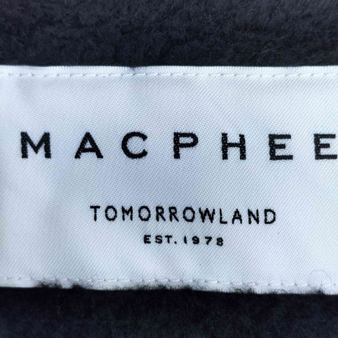 マカフィー MACPHEE 22AW ポリエステルコットンプードル ノーカラーコート レディース 36