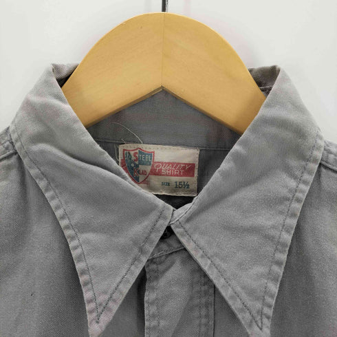 steel klad quality shirt ワークシャツ ネコ目ボタン メンズ 15 1/2