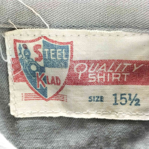 steel klad quality shirt ワークシャツ ネコ目ボタン メンズ 15 1/2