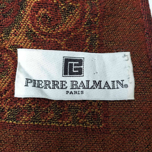 ピエールバルマン Pierre Balmain 総柄 リーフ ビンテージ ストール レディース