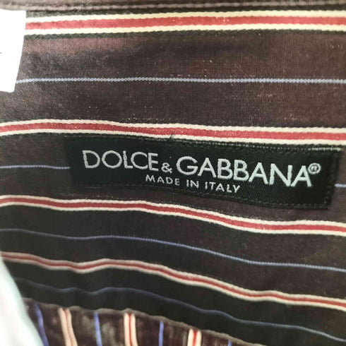 ドルチェアンドガッバーナ DOLCE&GABBANA 90-00s イタリア製 ストライプシャツ メンズ 15/38
