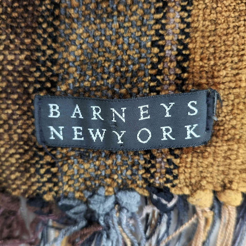 バーニーズニューヨーク BARNEYS NEWYORK ベロアチェックマフラー レディース