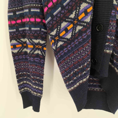 ピーエスポールスミス PS Paul Smith 総柄 ウール ニット カーディガン メンズ import:M