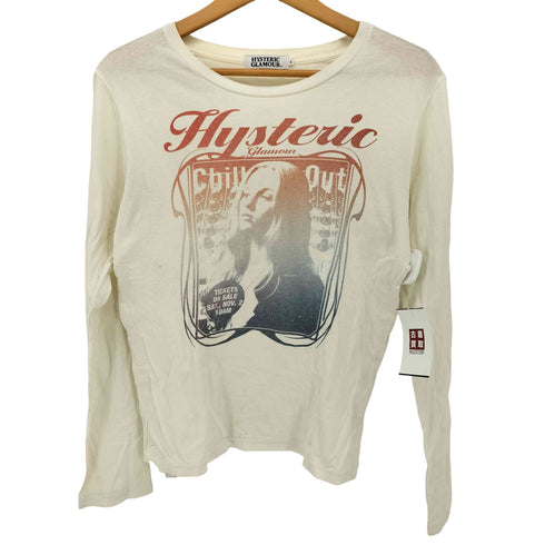 ヒステリックグラマー HYSTERIC GLAMOUR フロントプリント L/S Tシャツ レディース JPN:S
