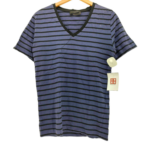 ディーゼルブラックゴールド DIESEL BLACK GOLD Vネック ボーダーS/S Tシャツ レディース import:XS