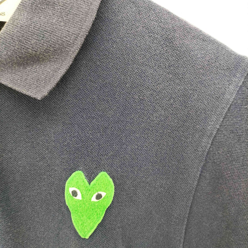 プレイコムデギャルソン PLAY COMME des GARCONS AD2011 ロゴワッペン S/S ポロ シャツ レディース JPN:S