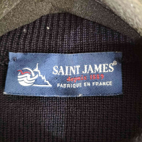 セントジェームス SAINT JAMES ショルダーボタン ウールボーダーニット メンズ