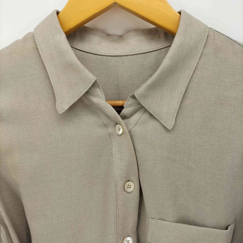 ユナイテッドアローズグリーンレーベルリラクシング UNITED ARROWS green label relaxing CB ビエラ リボン ベルト シャツワンピース レディース