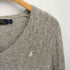 ポロラルフローレン POLO RALPH LAUREN Vネックポニー刺繍ケーブル編みニット レディース import:S